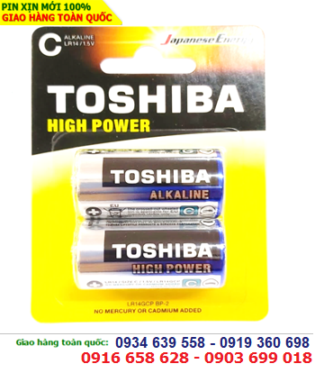 Pin trung C 1.5v Alkaline Toshiba HIgh Power LR14GCP-BP2 